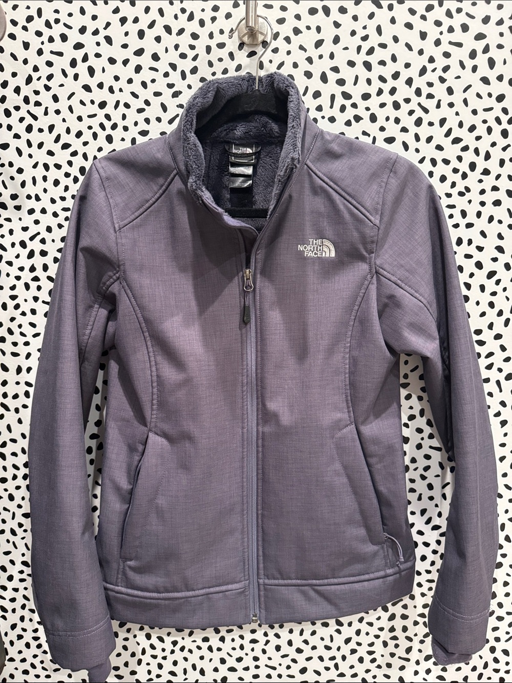 The North Face Women's Purple Soft Shell Fleece Jacket XS